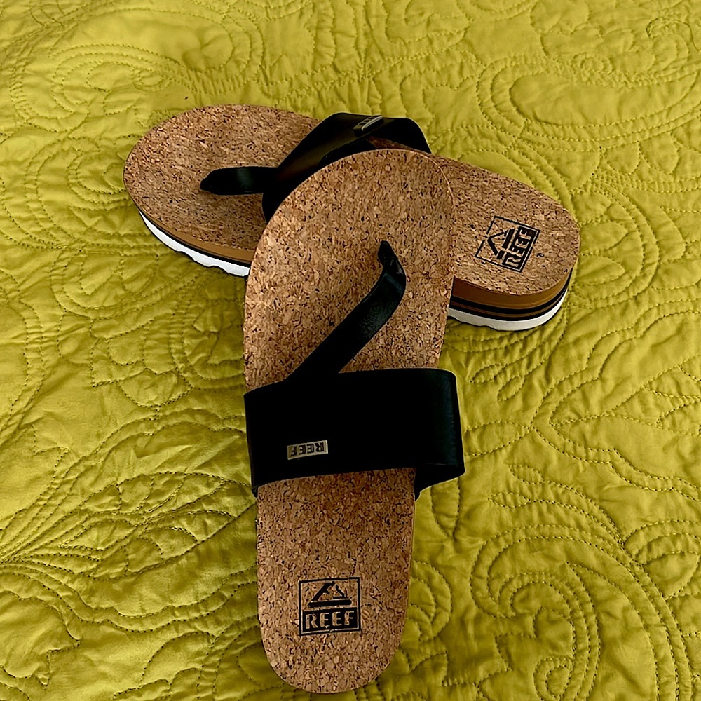 Reef Sol Hi Platform Sandal Thong Flipflop Sz 7